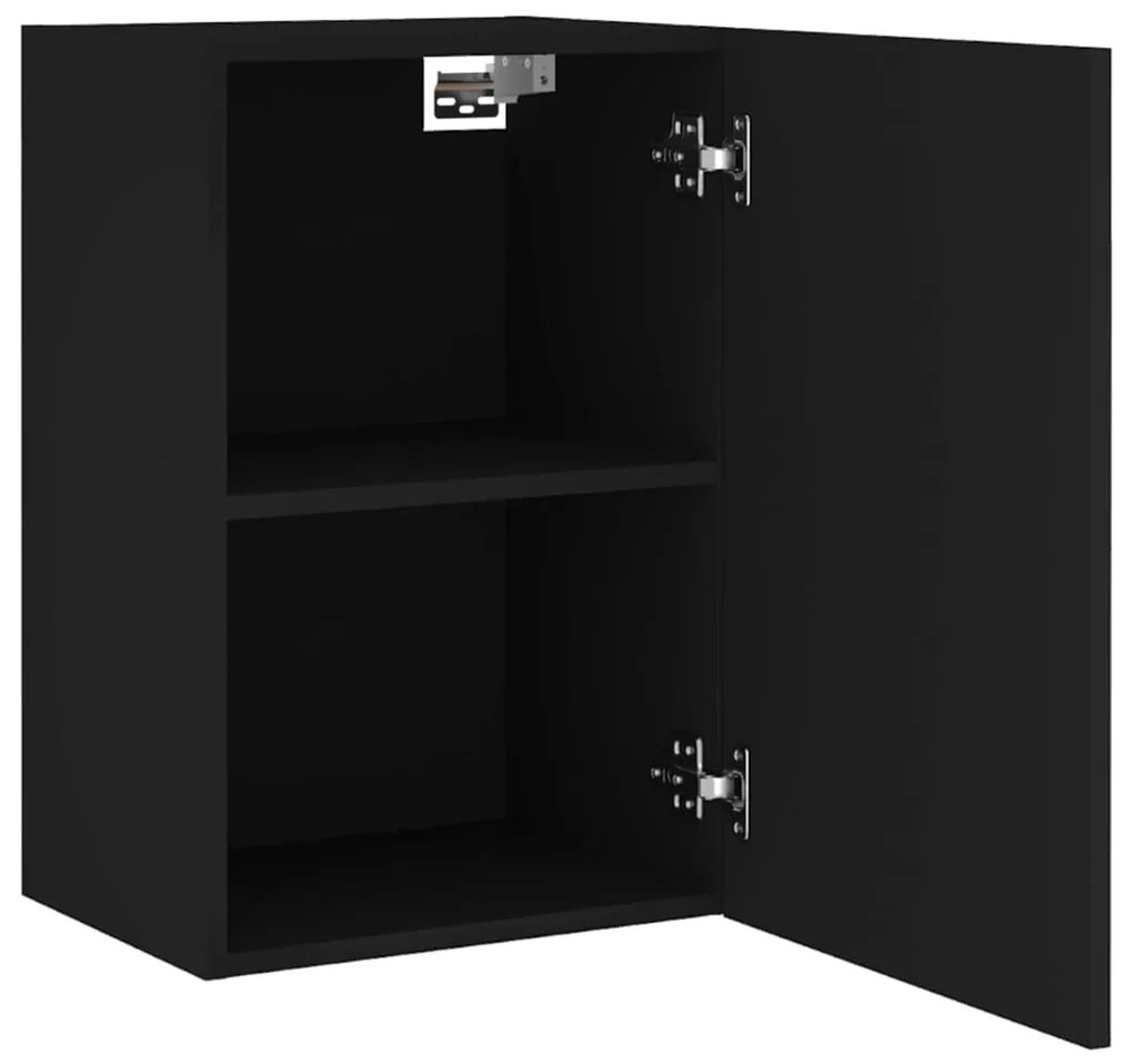 Móvel de parede p/ TV 40,5x30x60 cm derivados de madeira preto