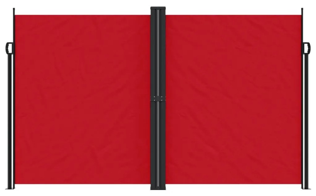 Toldo lateral retrátil 200x600 cm vermelho