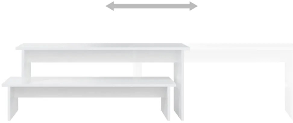 Móvel de TV 180x30x43 cm derivados de madeira branco