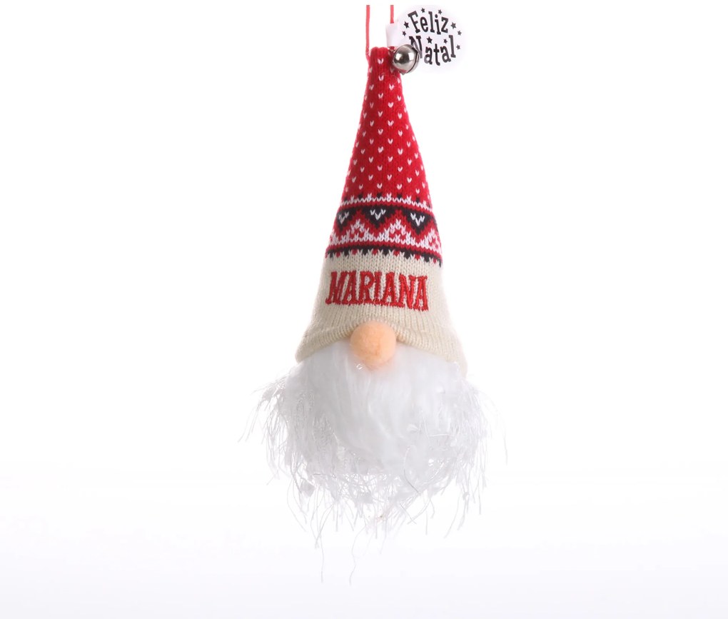 Gnomo Natal Com Led Mariana