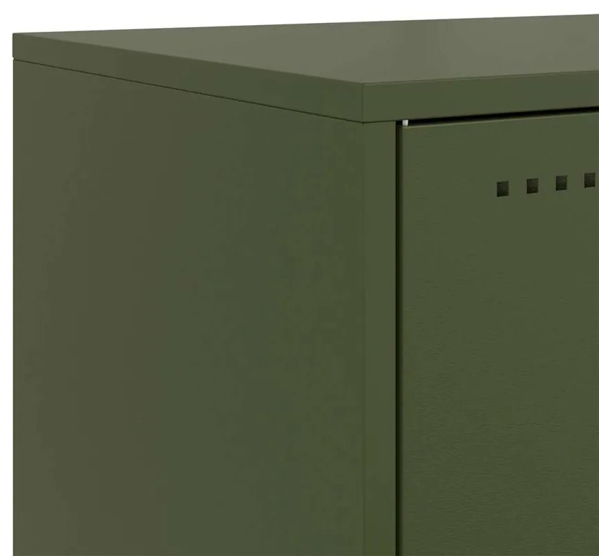 Móvel de TV 68x39x60,5 cm aço verde azeitona