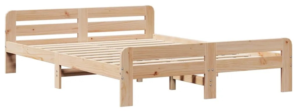 Cama sem colchão 160x200 cm madeira de pinho maciça