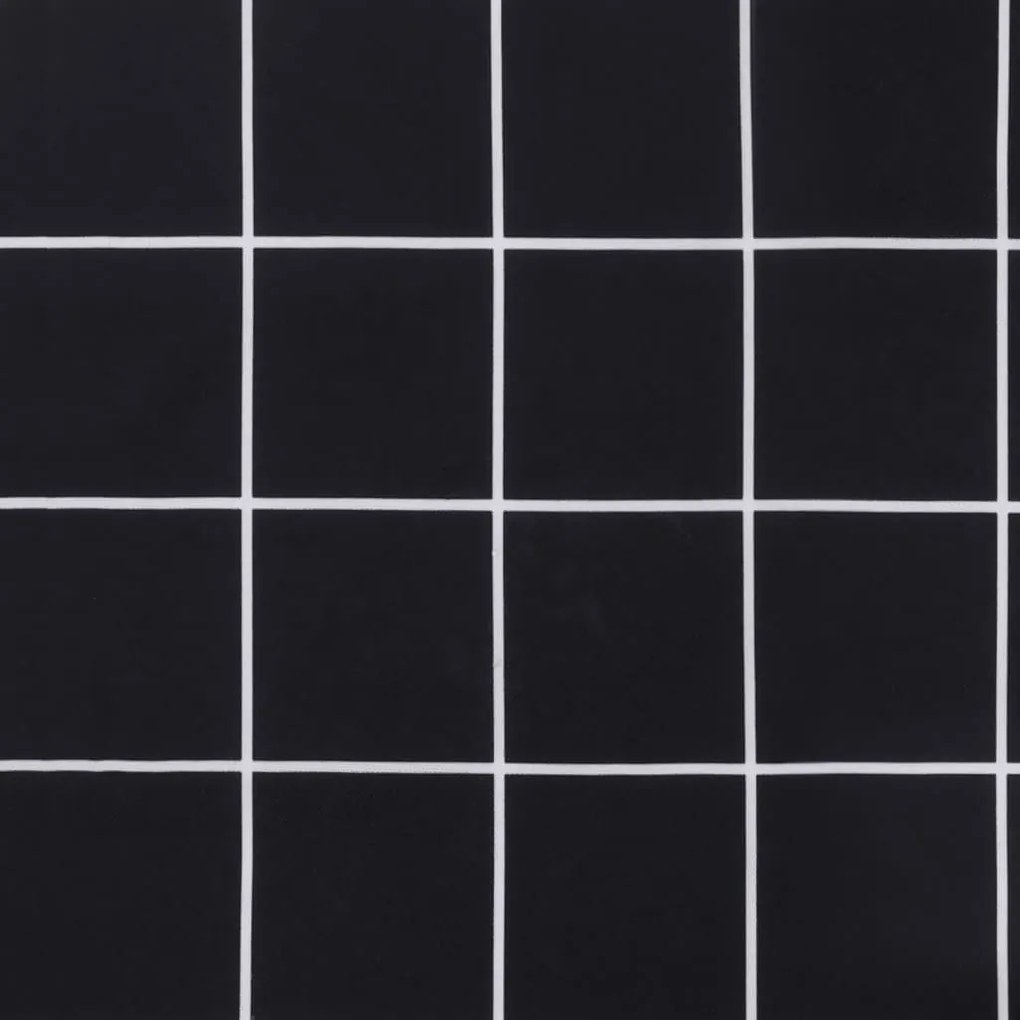 Almofadões p/ cadeira terraço 2 pcs tecido oxford xadrez preto