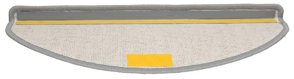 Tapetes de escada 20 pcs 65x21x4 cm cinzento