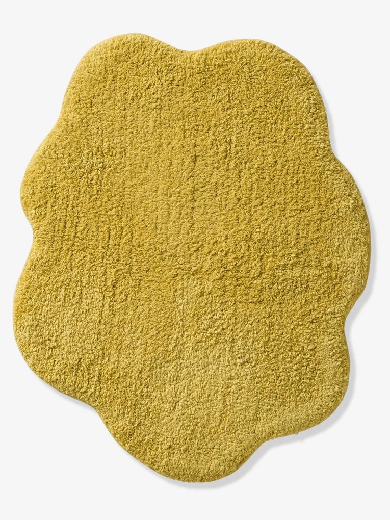 Tapete nuvem amarelo escuro liso