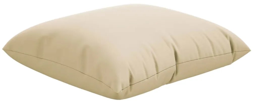 Almofadas de sofá 4 pcs 60x60 cm tecido bege