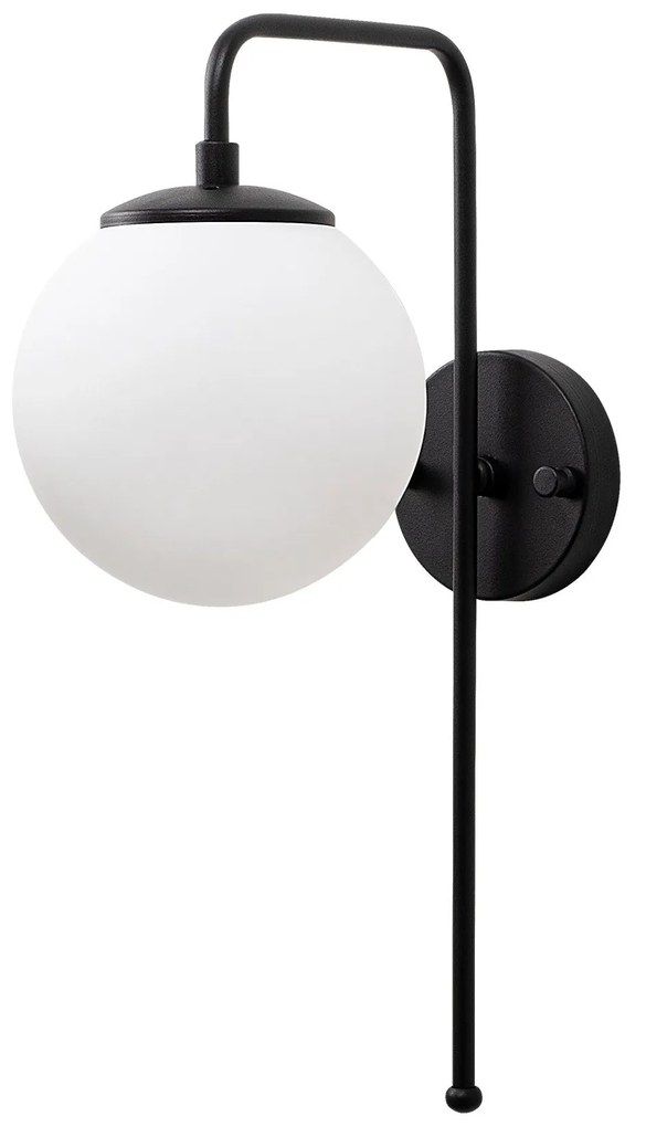 Aplique de Parede Viran – Preto e Branco – 15 x 28 x 43 cm