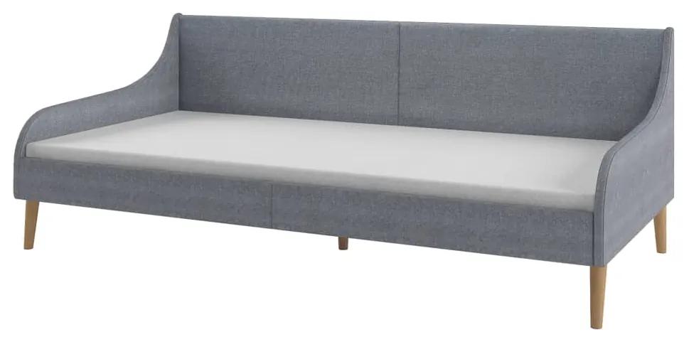 247030 vidaXL Estrutura de sofá-cama tecido cinzento-claro
