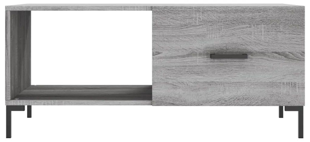 Mesa de centro 90x50x40 cm derivados de madeira cinzento sonoma