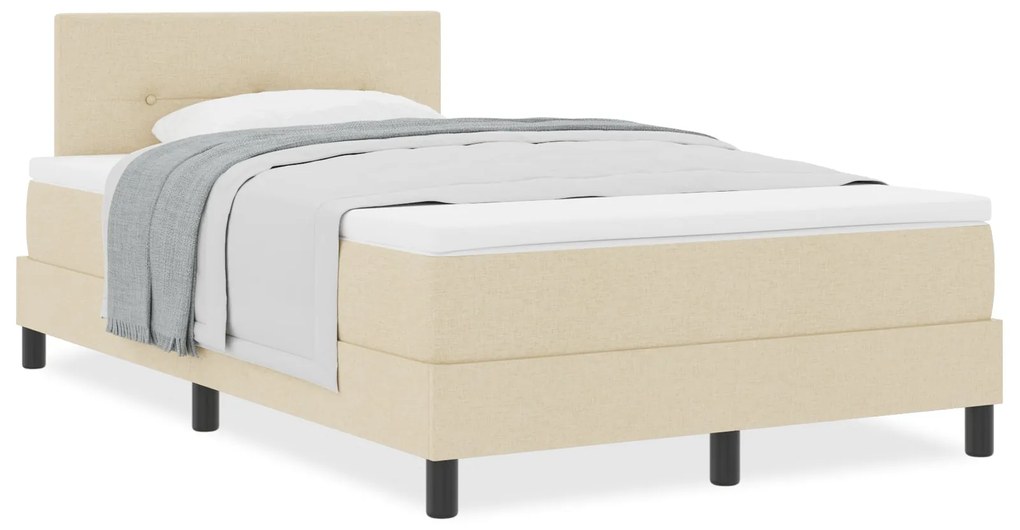 Cama Box com Colchão Cream 120x200 cm Tecido