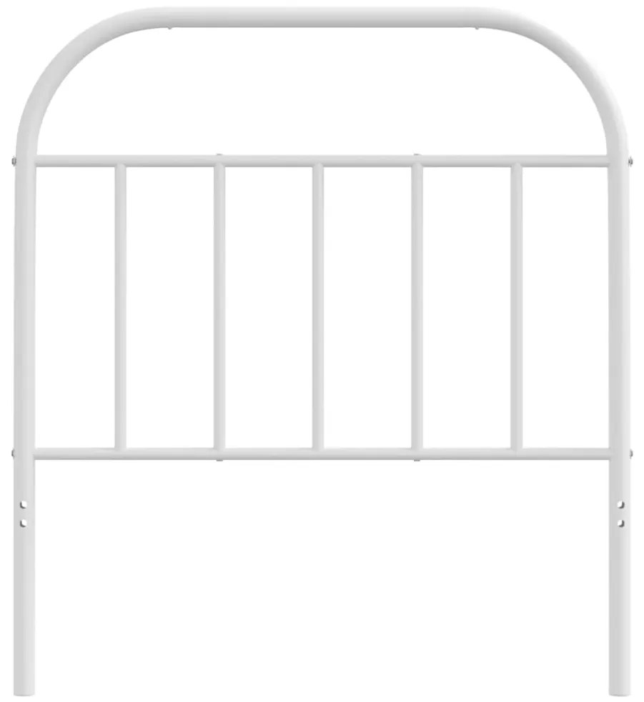 Cabeceira de cama 80 cm metal branco