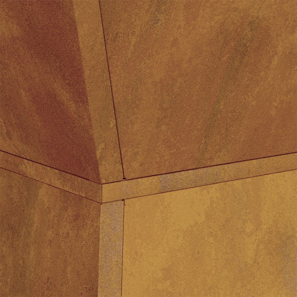 Suporte para Plantas Aço Envelhecido 40 x 40 x 101 cm