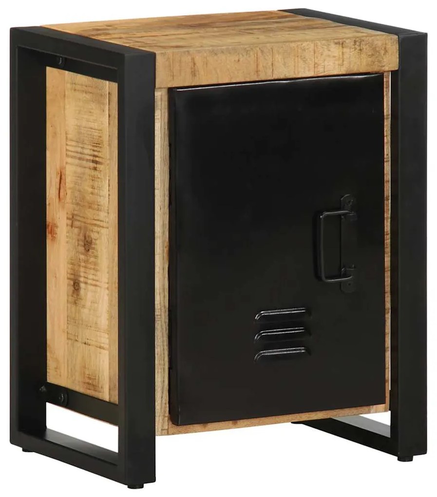 Mesa de cabeceira 40x30x51 cm madeira maciça manga áspera