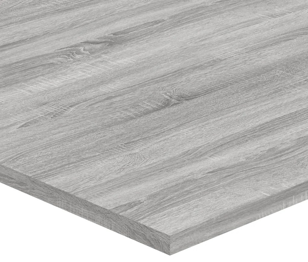 Prateleiras de parede 4pcs derivados de madeira cinzento sonoma