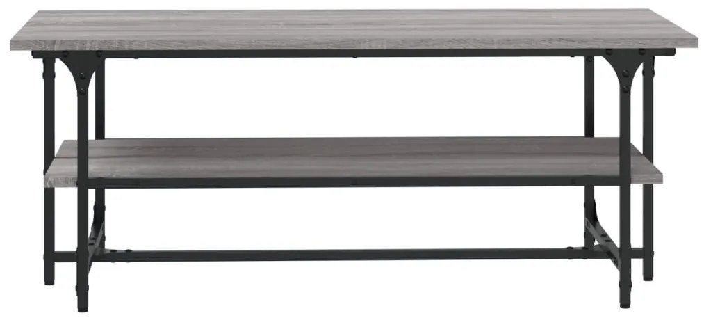 Mesa de centro 100x50x40cm derivados de madeira cinzento sonoma