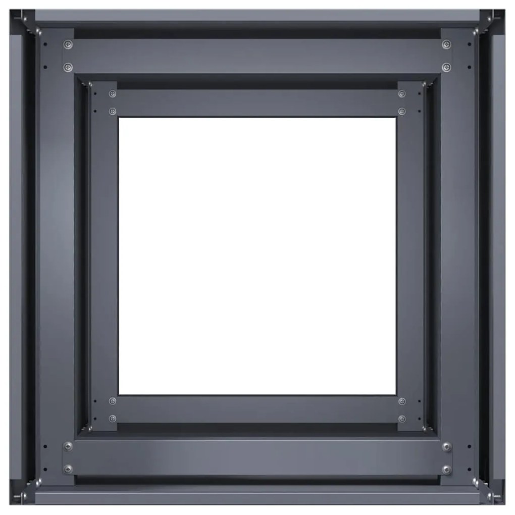 Vaso/floreira 40x40x80 cm aço laminado a frio antracite