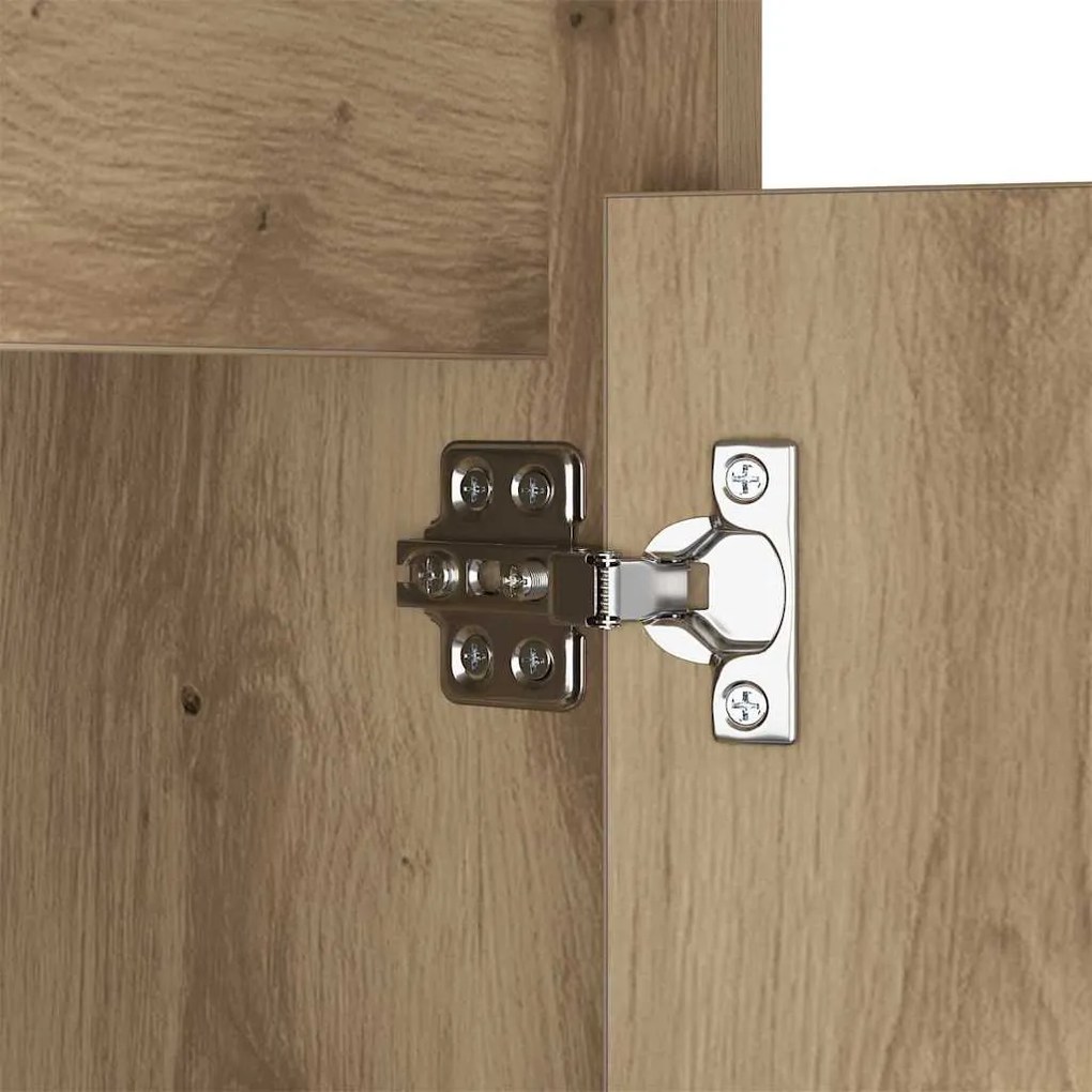 Criado-mudo LED 2 pcs carvalho artisiano 38 x 34 x 61 cm