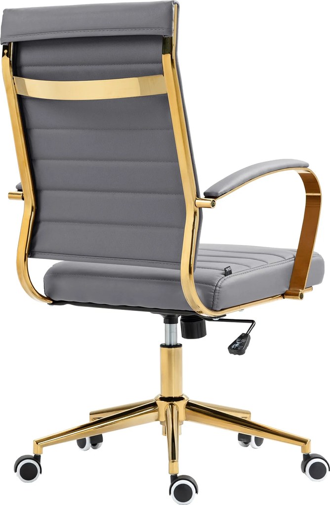 Cadeira de Escritório Havana Couro Sintético Cinzenta
