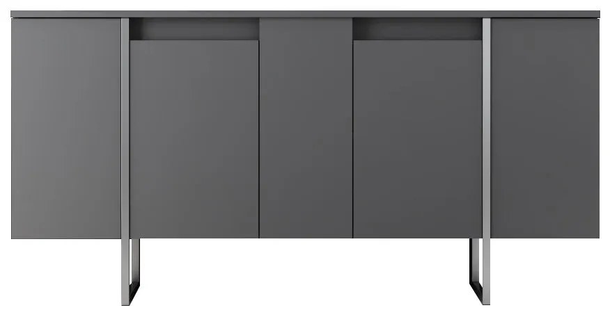 Console Luxe – Anthracite Silver – 160 x 35 x 80 cm