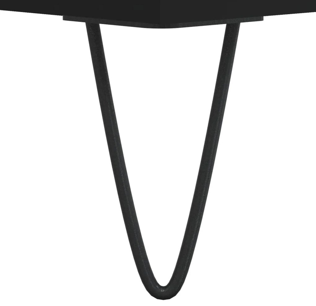 Mesa de centro 50x46x35 cm derivados de madeira preto