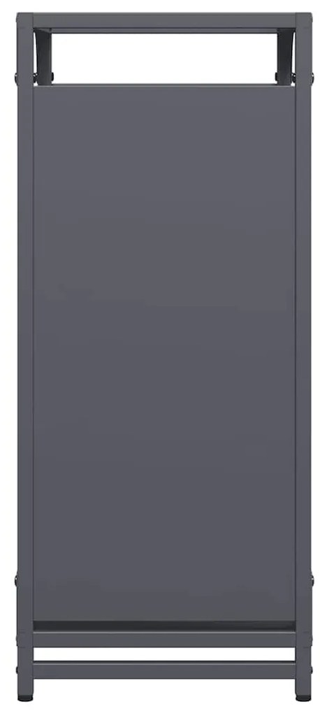 Suporte para lenha 44x28x65 cm aço laminado a frio antracite