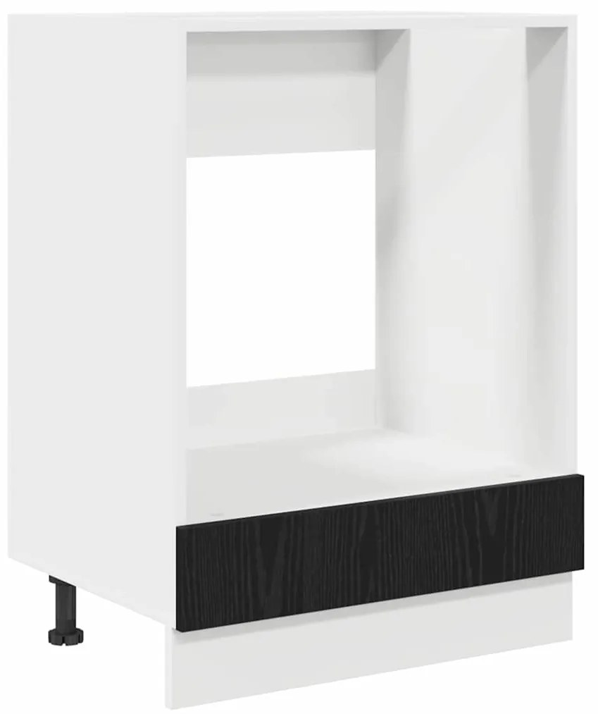 Armário de forno Carvalho preto 60 x 46 x 81.5 cm