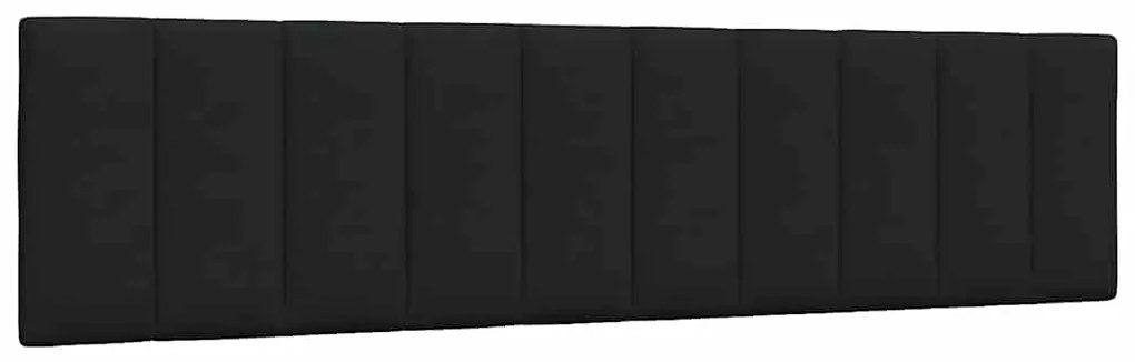 vidaXL Almofadão de cabeceira Hanko 200 cm tecido preto