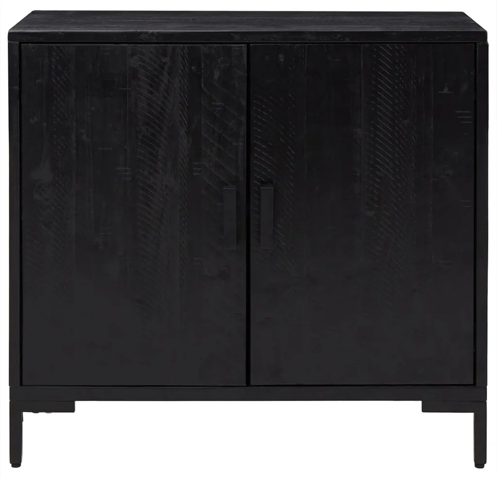 Aparador 75x35x70 cm pinho maciço preto