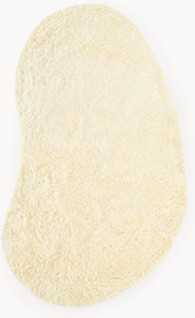 Tapete de pelo comprido com forma orgânica Tully