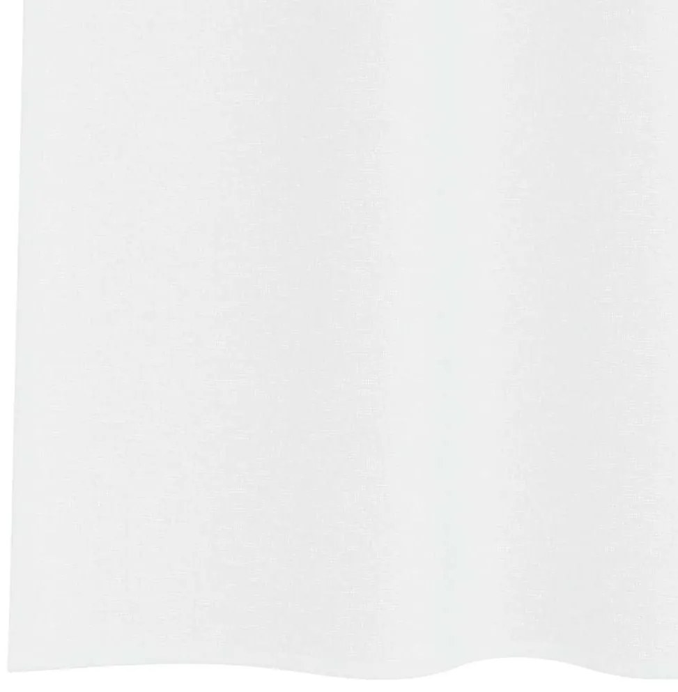 Cortinas com cortinas 2 pcs Branco 140 x 225 cm Poliéster