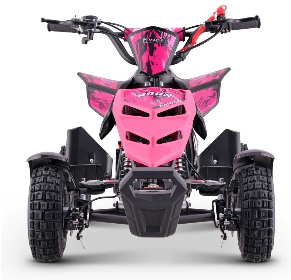 Mini moto 4 gasolina para crianças 49cc Raptor R4 Rosa