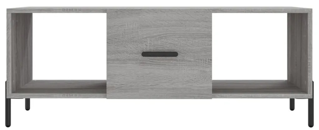 Mesa de centro 102x50x40cm derivados de madeira cinzento sonoma