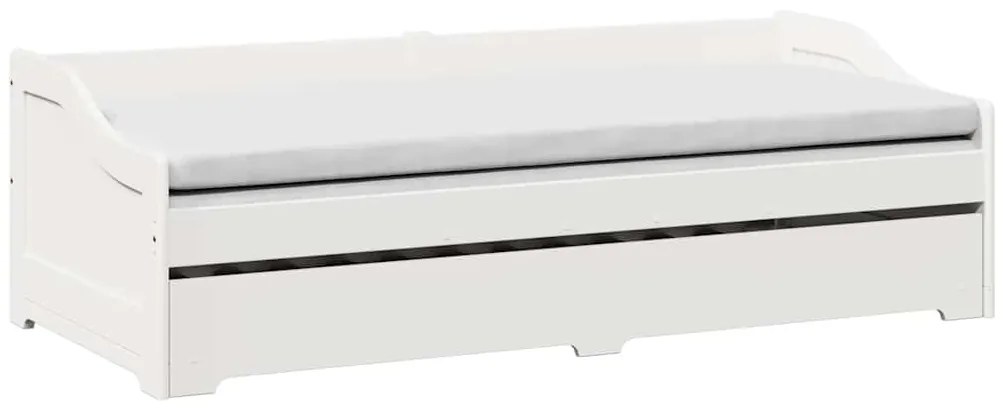 Sofá-cama com gavetão sem colchão IRUN branco 90x200 cm