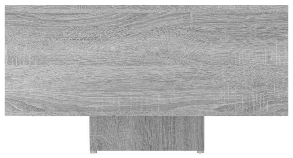 Mesa de centro 85x55x31 cm derivados de madeira cinzento sonoma