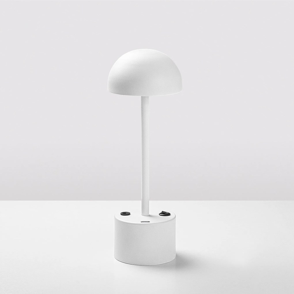Candeeiro de Mesa Sept – Branco – Diâmetro 10 cm Altura 29 cm
