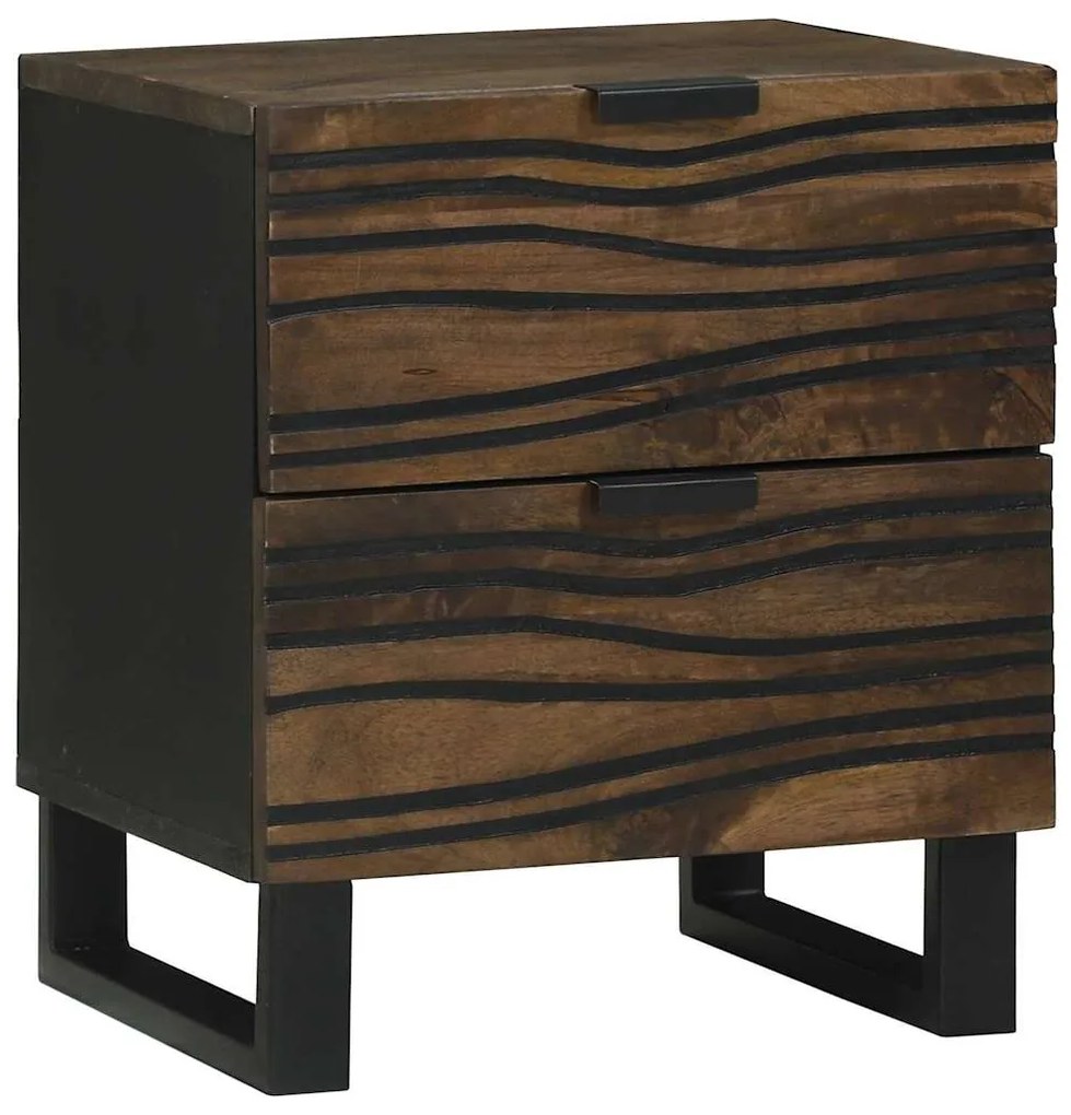Mesa-de-cabeceira com gaveta Nogueira 40 x 33.5 x 46 cm
