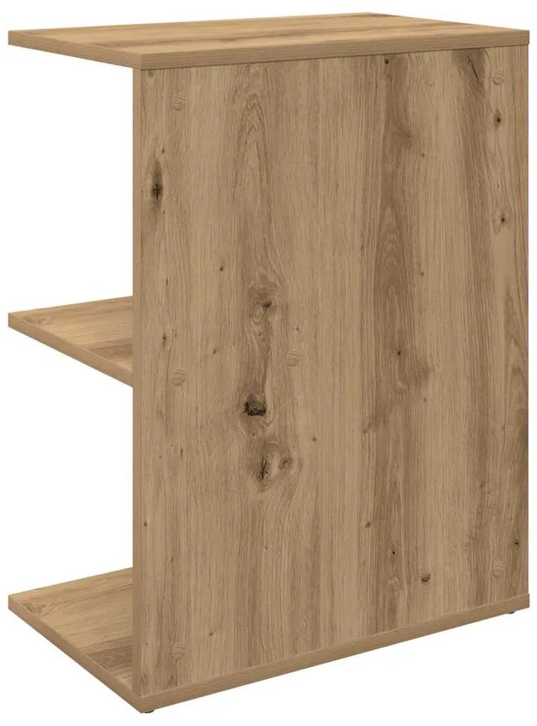 Mesa de cabeceira em carvalho artesanal 46,5x29x61 cm