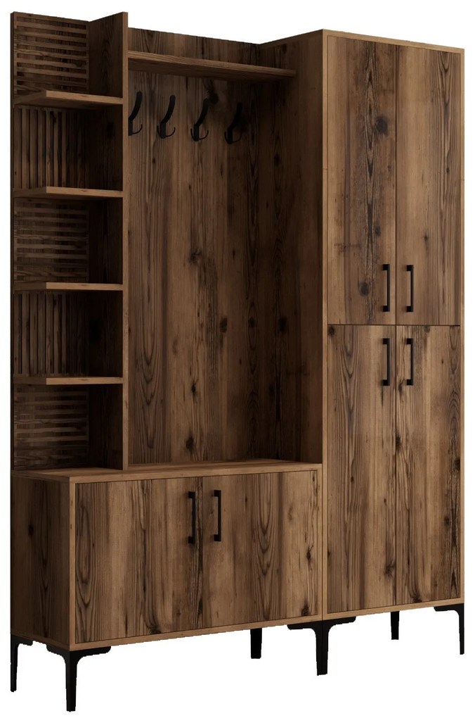 Hall Stand Viyana DA – Nogueira – 150x35x200 cm