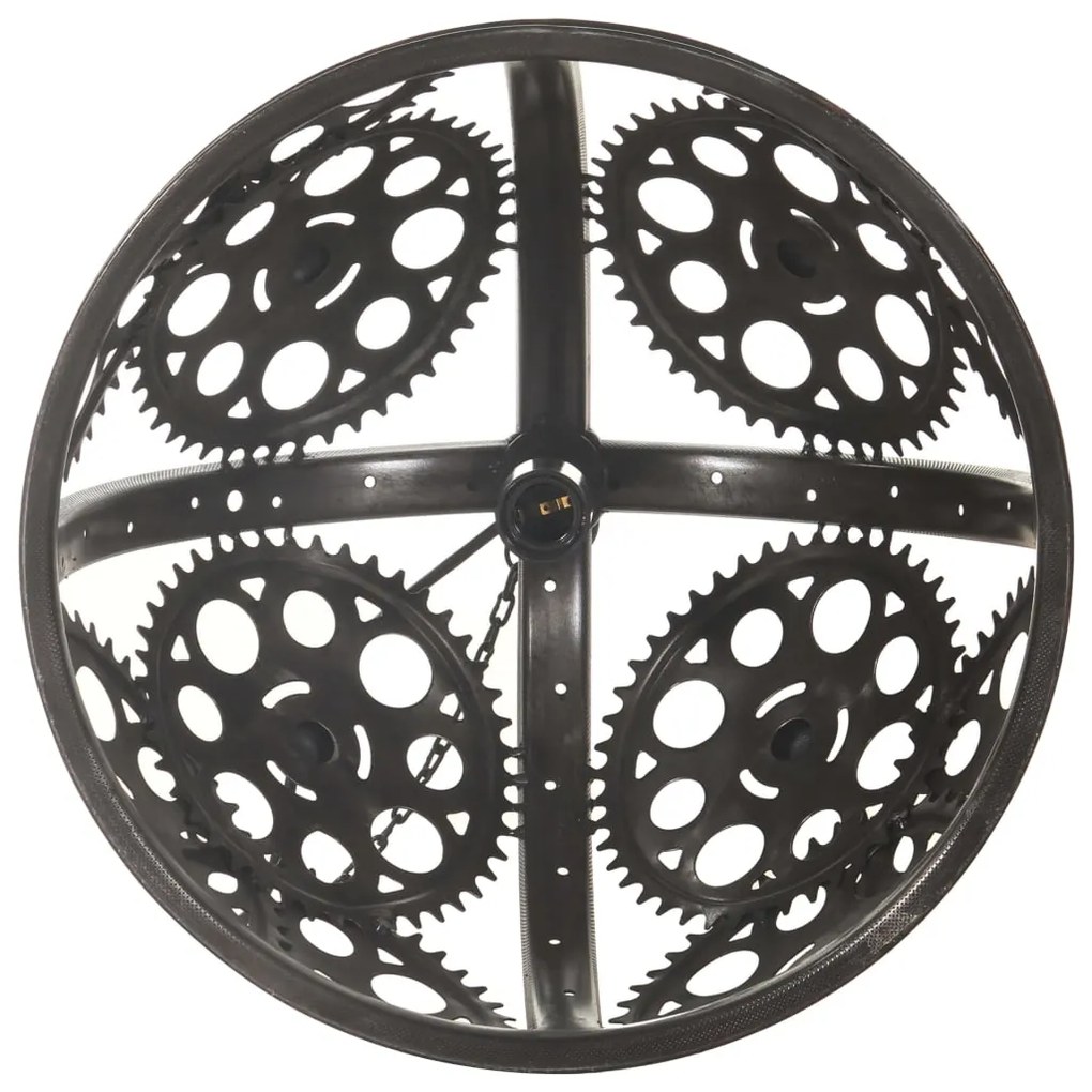 Candeeiro de teto industrial c/ design de roldanas 45 cm E27