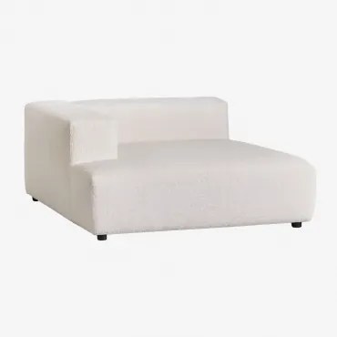 Módulo Chaise Longue Esquerdo Para Sofá Modular Bruna Caracóis Blanco - Sklum