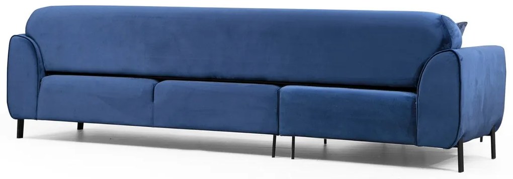 Sofá-cama de canto Image Corner – Azul Marinho – 287 cm x 169 cm