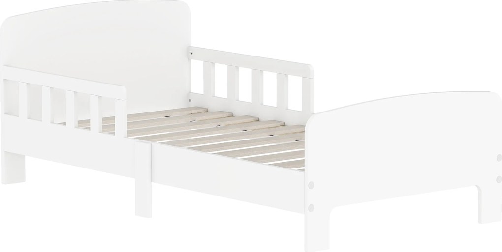 AIYAPLAY Cama para Crianças 70x140 cm Cama Infantil com Barreira Anticaídas e Estrado para Meninos e Meninas de 3-8 Anos | Aosom Portugal