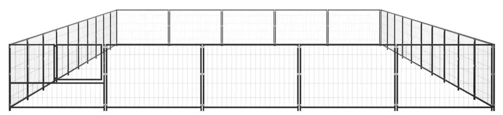 Canil para cães 50 m² aço preto