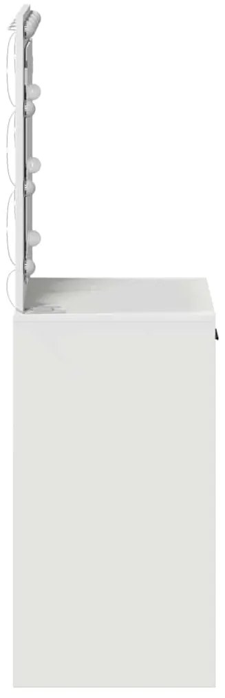 Mesa de Toucador com Luzes LED Branca 50x41x135 cm