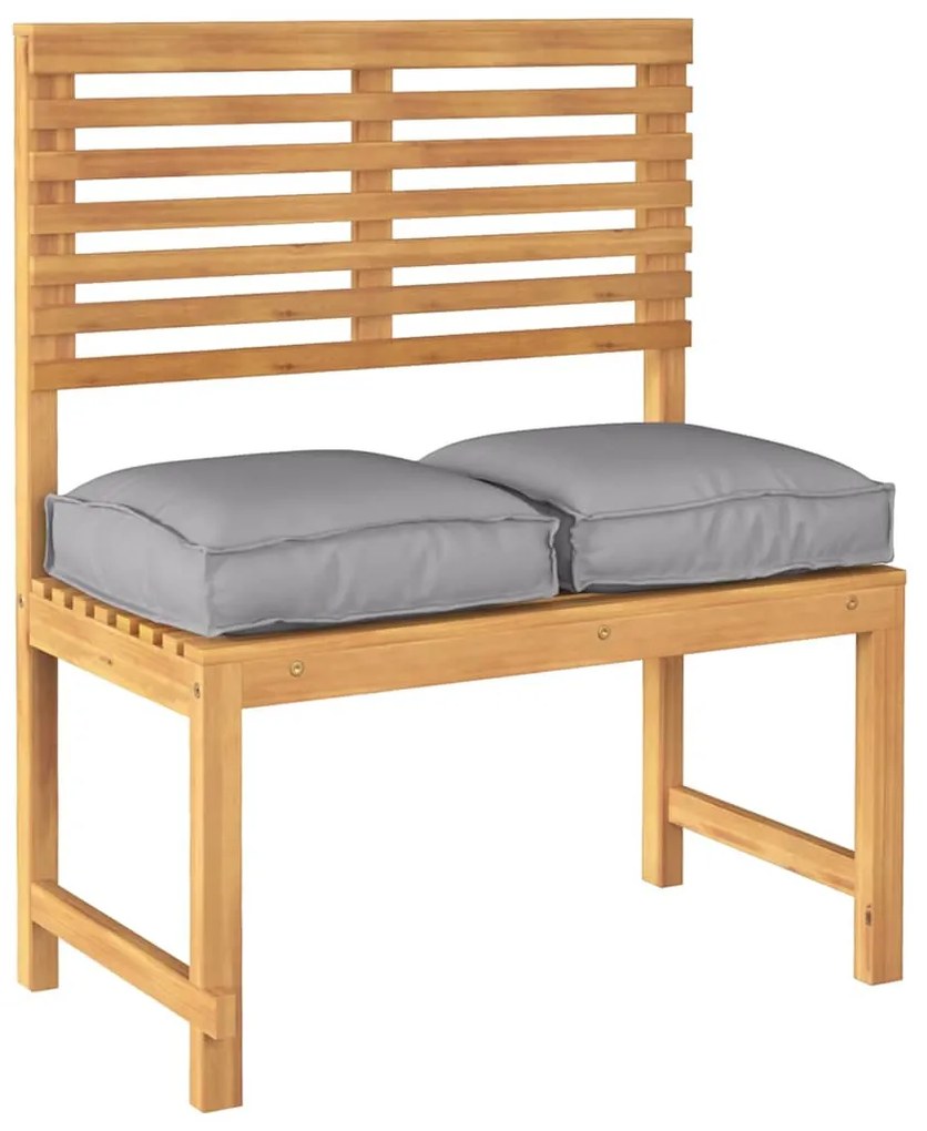 Almofadas de Palete para Assento 2 pcs Cinza 40x40x8 cm Tecido Oxford