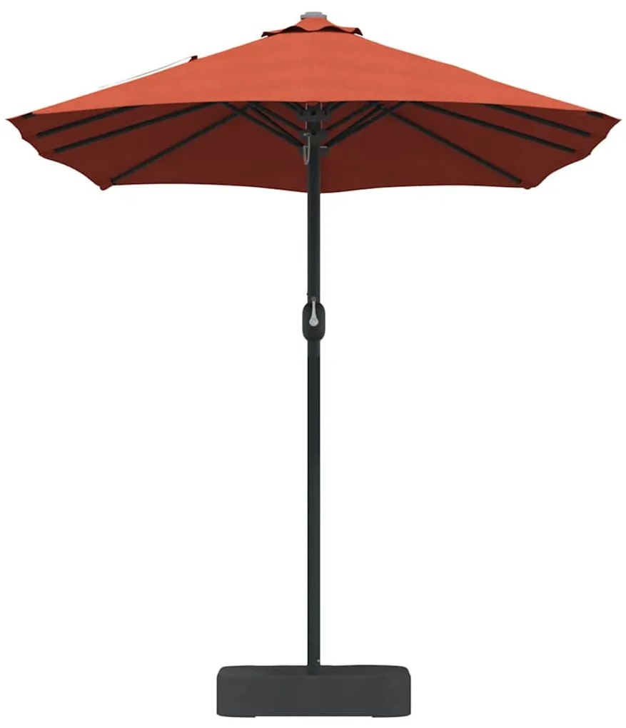 Guarda-sol de Jardim Terracota 385 x 209 x 244 cm tecido