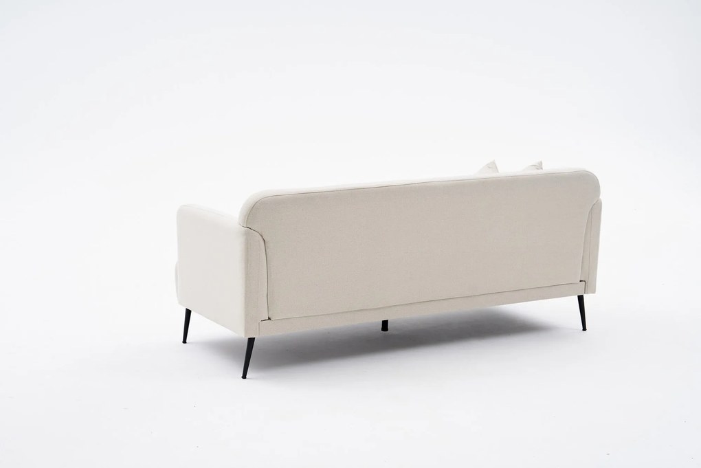 Sofá de 3 Lugares Revos – Creme – 200x80x100 cm