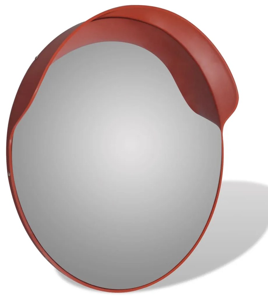 Convex Espelho de trânsito para exterior 60 cm policarbonato laranja