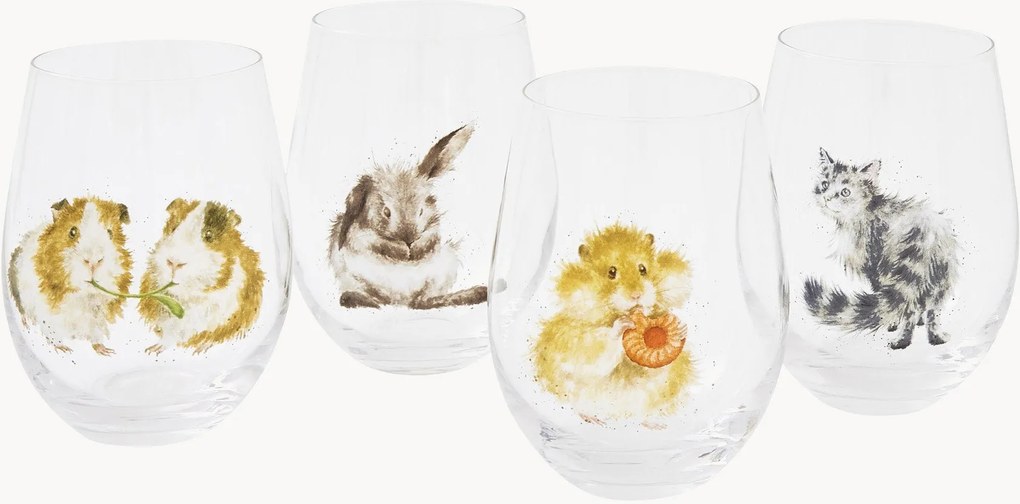 Copos Animals, conjunto de 4