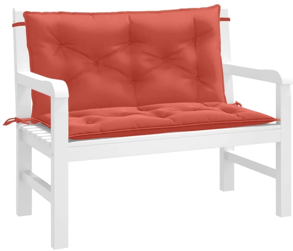 Almofadões banco jardim 2pcs 100x50x7cm mesclado tecido